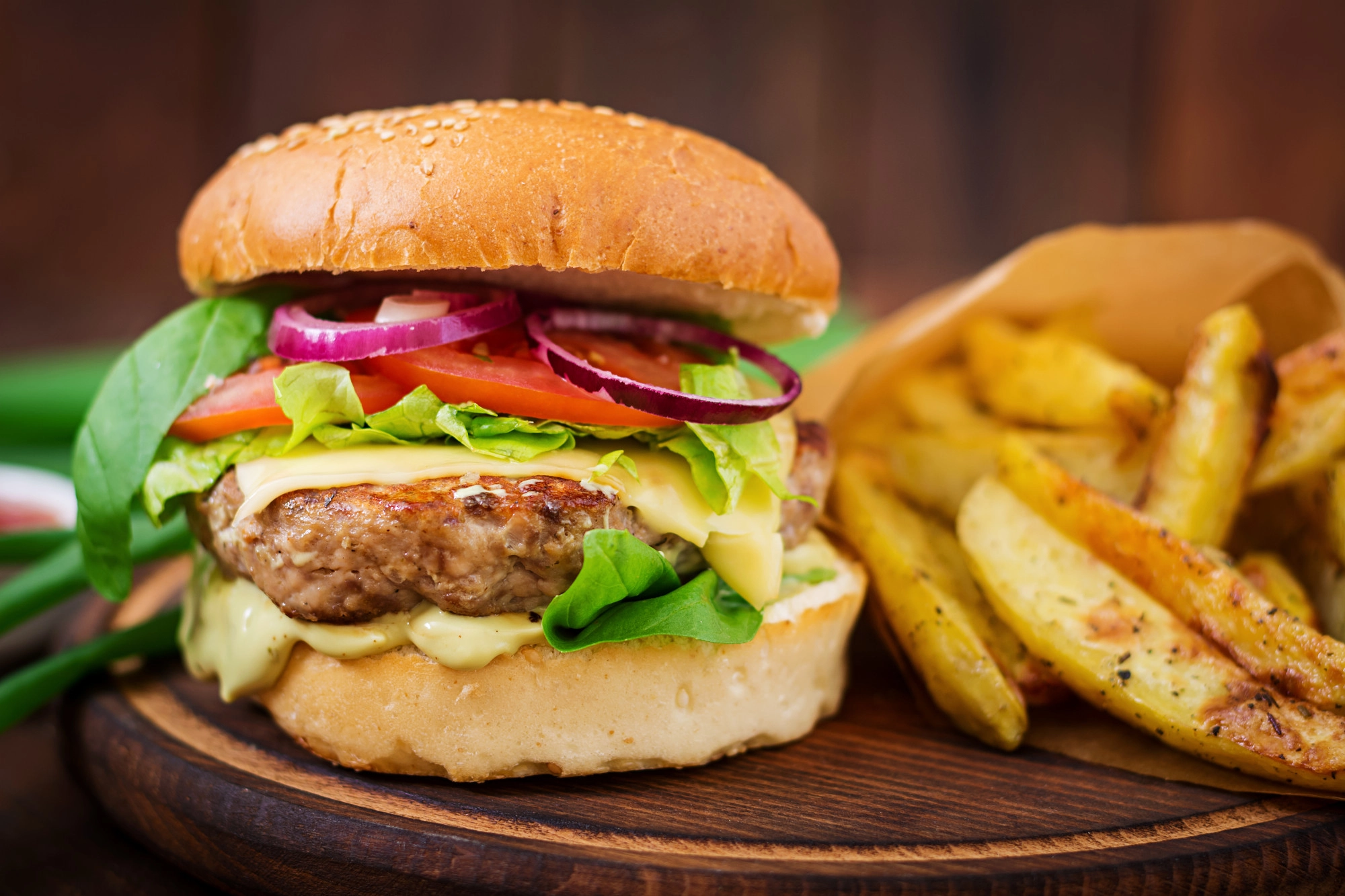Burger & fries