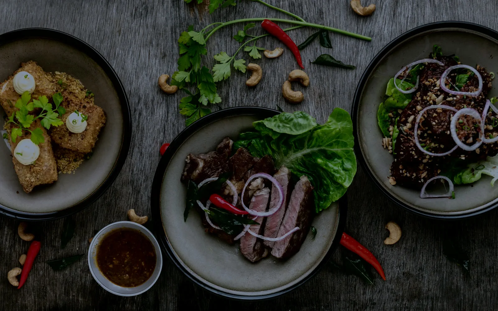 Food spread straight from camera