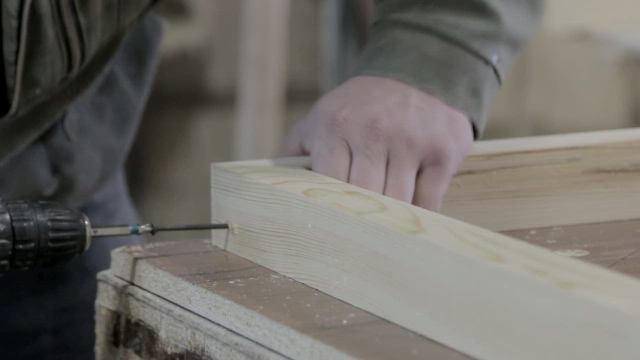 Drill and join a frame